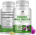 Liver Support Supplement with Milk Thistle Extract with Silymarin, Glutathione, Dandelion, Artichoke - Liver Cleanse Detox Repair, Antioxidant Support- 90 Capsules