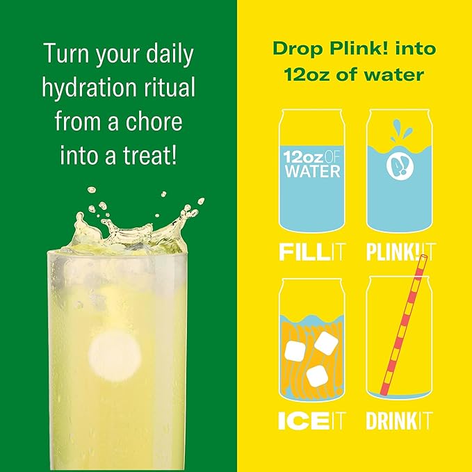 Plink! Fizzy Electrolyte Tablets for Adults & Kids – Pineapple Grapefruit, 108ct – Daily Hydration with Electrolytes – Low Sugar, Low Calorie, Vegan, Keto Friendly, Non-GMO