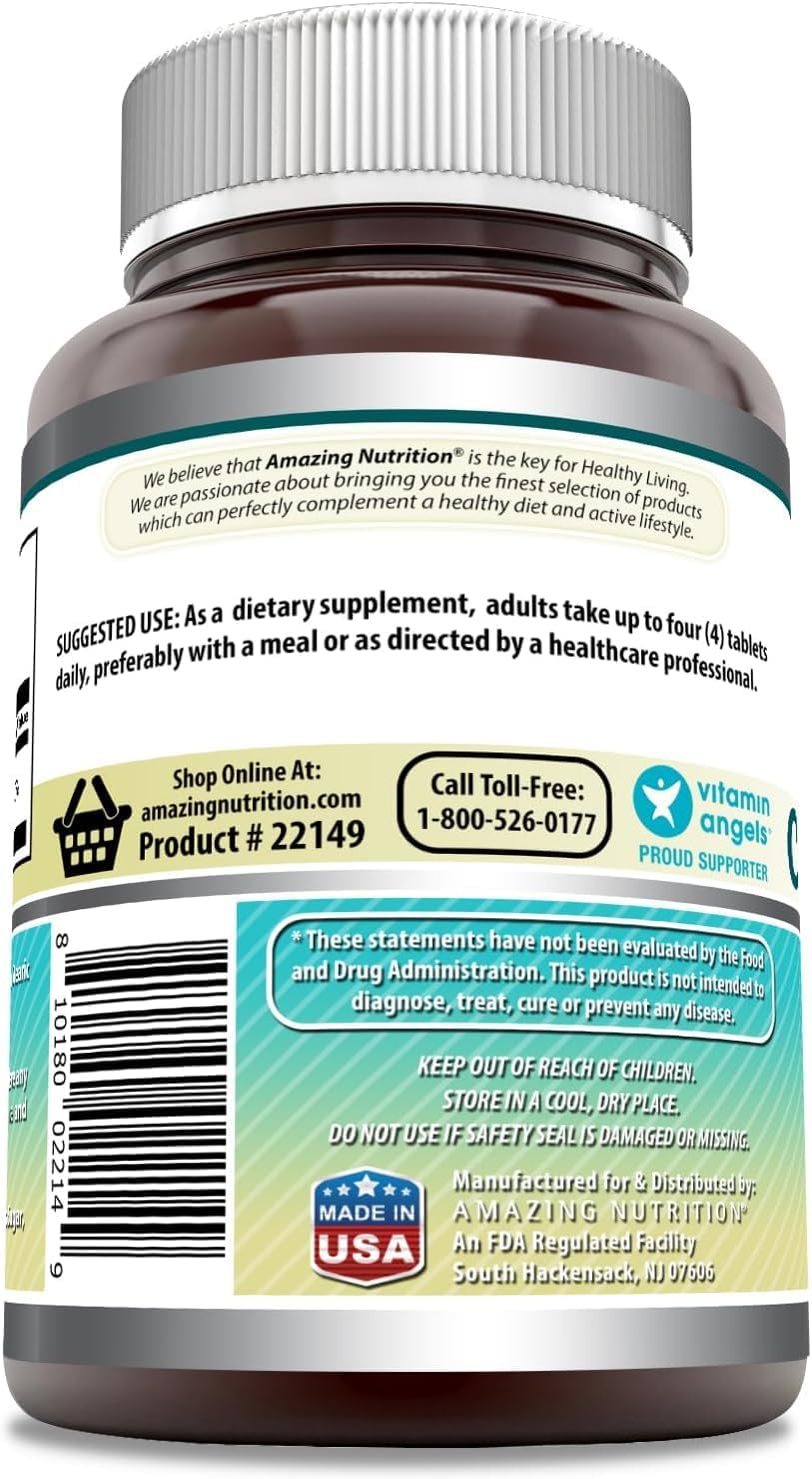 Amazing Formulas Calcium Citrate Supplement | 1000 Mg | Tablets | Non-GMO | Gluten Free | Made in USA (3 Pack, 240 Count)