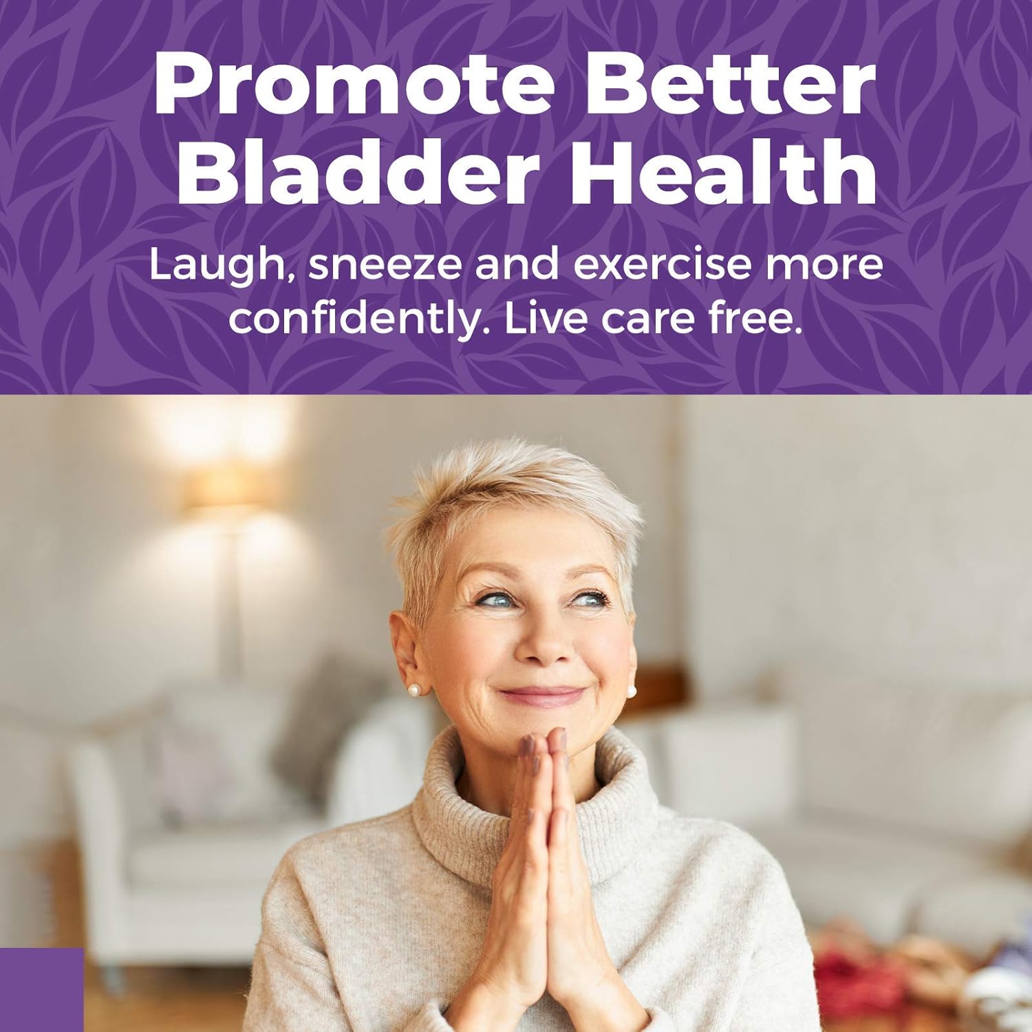 Ultranol Total Bladder Support - Natural Cranberry Supplement for Urinary Health, Overactive Bladder Control, Incontinence - Reduces Leaks and Urgency - 2 Bottles - 60 Capsules