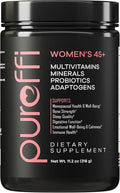 Women’s 45+ All-in-One Multivitamin Powder, 33 Ingredients, Menopausal Well-Being Support, Probiotics for Digestive Support, Mixed Berry, 30 Servings