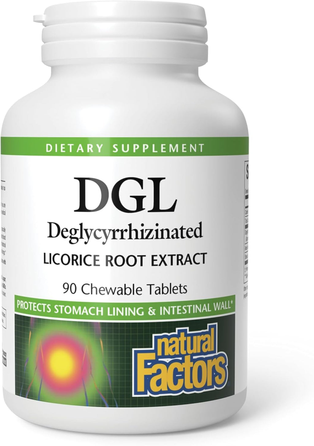 Natural Factors Chewable DGL 400 mg, Licorice Extract for Healthy Digest, 90 Chewable Tablets