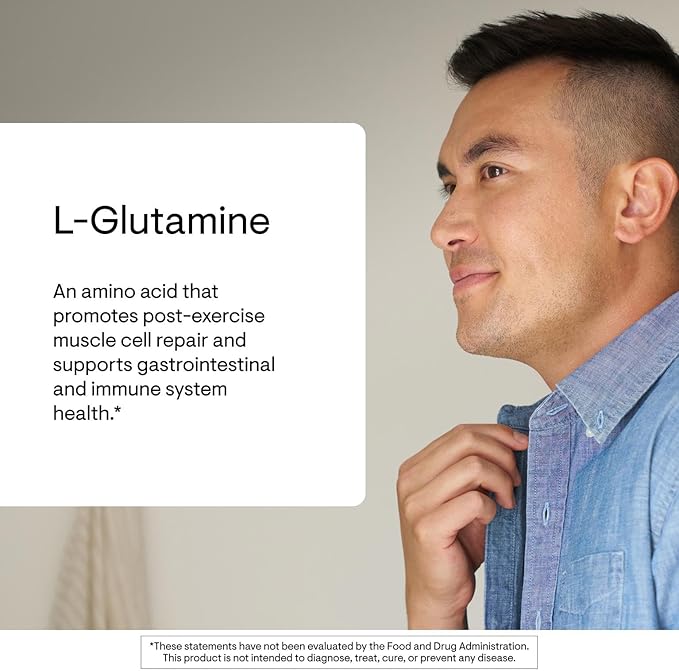 THORNE - L-Glutamine - Amino Acid Supplement for GI Health and Immune Function - Promotes Post-Exercise Muscle Cell Repair* - 90 Servings