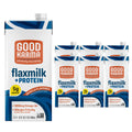 Good Karma Vanilla Flaxmilk +Protein, 32 Ounce (Pack of 6), 5g Plant Protein + 1200mg Omega-3 Per Serving, Plant-Based Non-Dairy Milk Alternative, Lactose Free, Nut Free, Vegan, Shelf Stable
