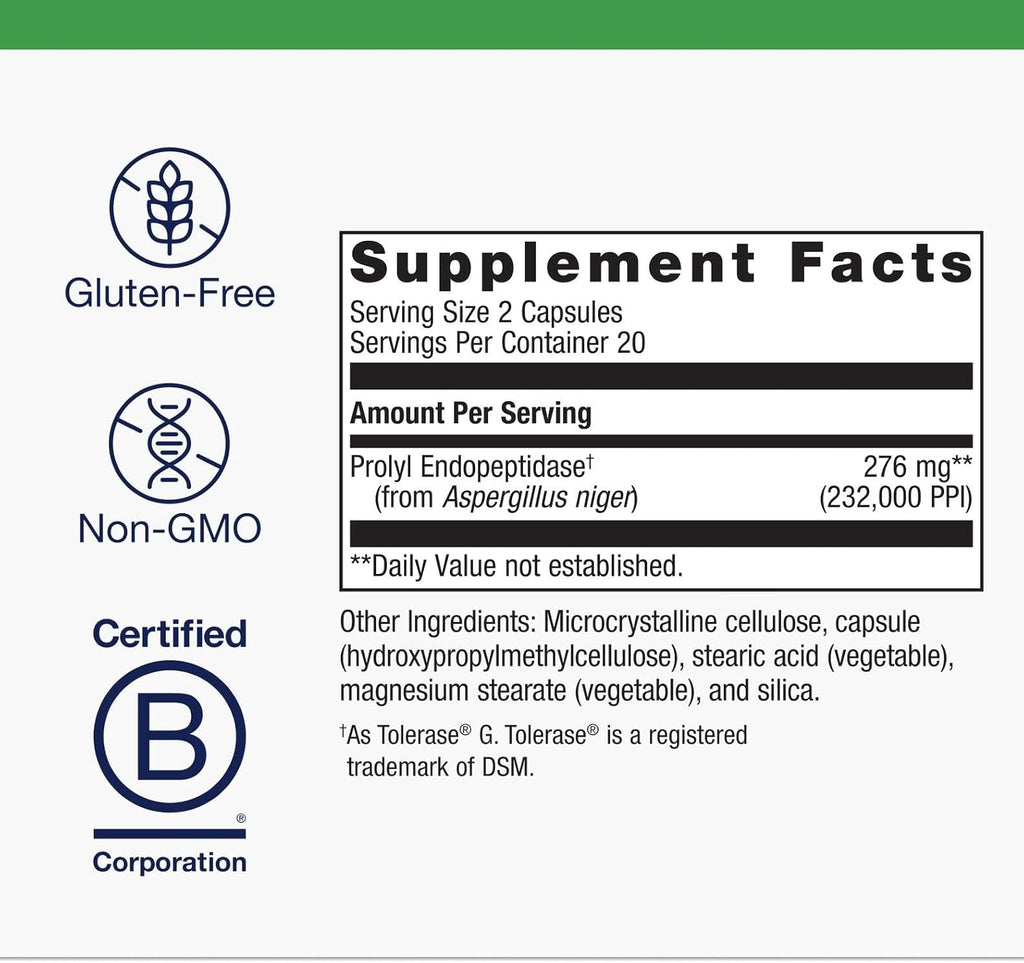 Metagenics SpectraZyme Gluten Digest Enzymes - Digestive Enzyme - Help Digest Wheat, Barley & Rye Grains* - Gut Health Supplement* - Non-GMO, Gluten-Free & Vegetarian - 40 Capsules