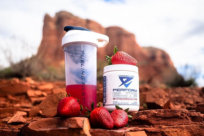 EndurElite Perform Elite- Pre Workout Energy Drink Powder Supplement- Pre-Workout Electrolytes for Endurance Athletes- 20 Servings- Sensational Strawberry