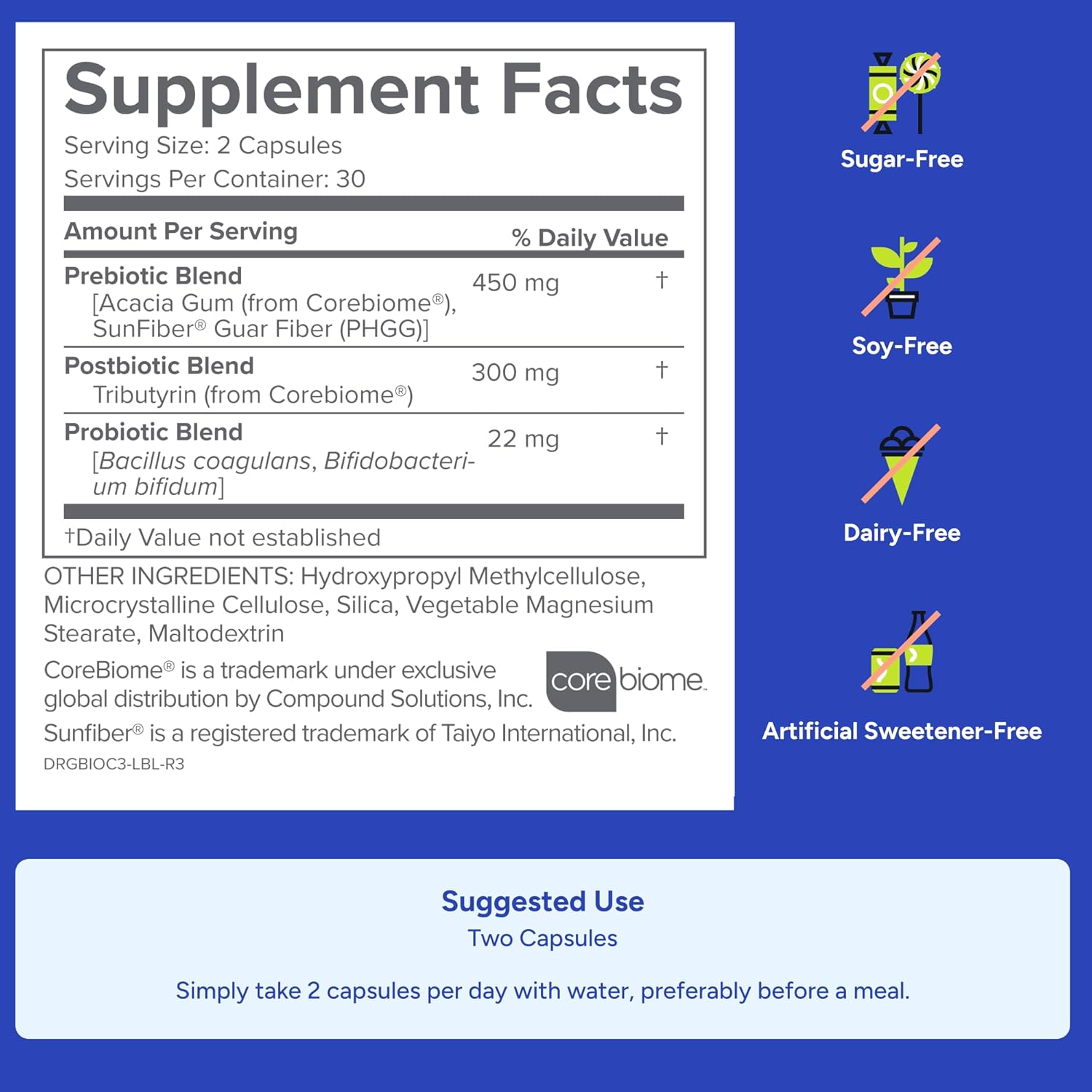 Gundry MD® Bio Complete 3, 3-in-1 Probiotics for Gut Health, Probiotic Supplements for Digestion, Supplement Supporting Bloating, Gas, Food Cravings, Energy Levels, Skin, and Focus, 30 Day Supply
