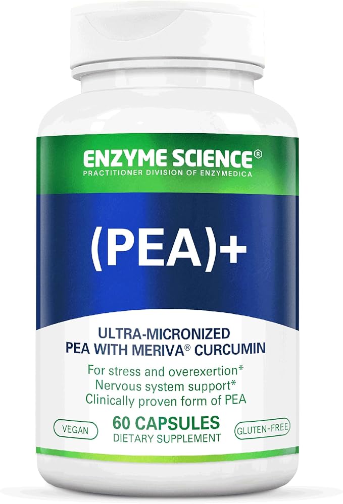 Enzyme Science Pea + Turmeric Curcumin Supplement for Physiological Support Helps Support Nervous, Immune, & Muscular Systems - 60 Capsules