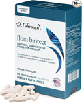 Dr. Fuhrman Prebiotic and Probiotic for Women & Men | Flora Biotect Natural Support for Digestive Health & Gut Biome | Provides Bloating Relief & Bowel Regularity | 20 Billion Live Strains | 60 Caps