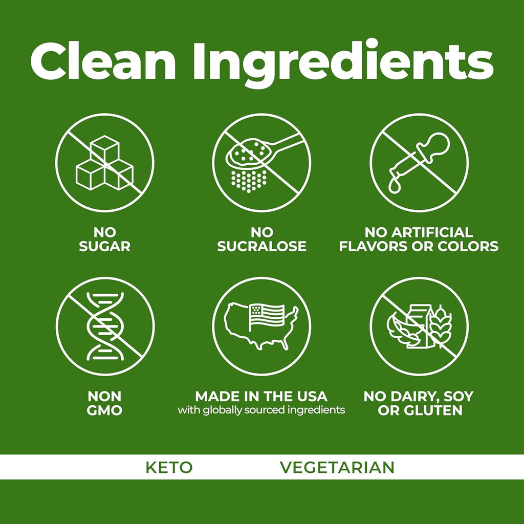 Pureboost Superfoods Clean Energy Booster, Energy Drink Mix Powder with 7 Organic Green Superfoods; Spirulina, Kale, Broccoli and Vitamins, Green Apple, Pineapple, Mango (Green Mojo, 30 Count)