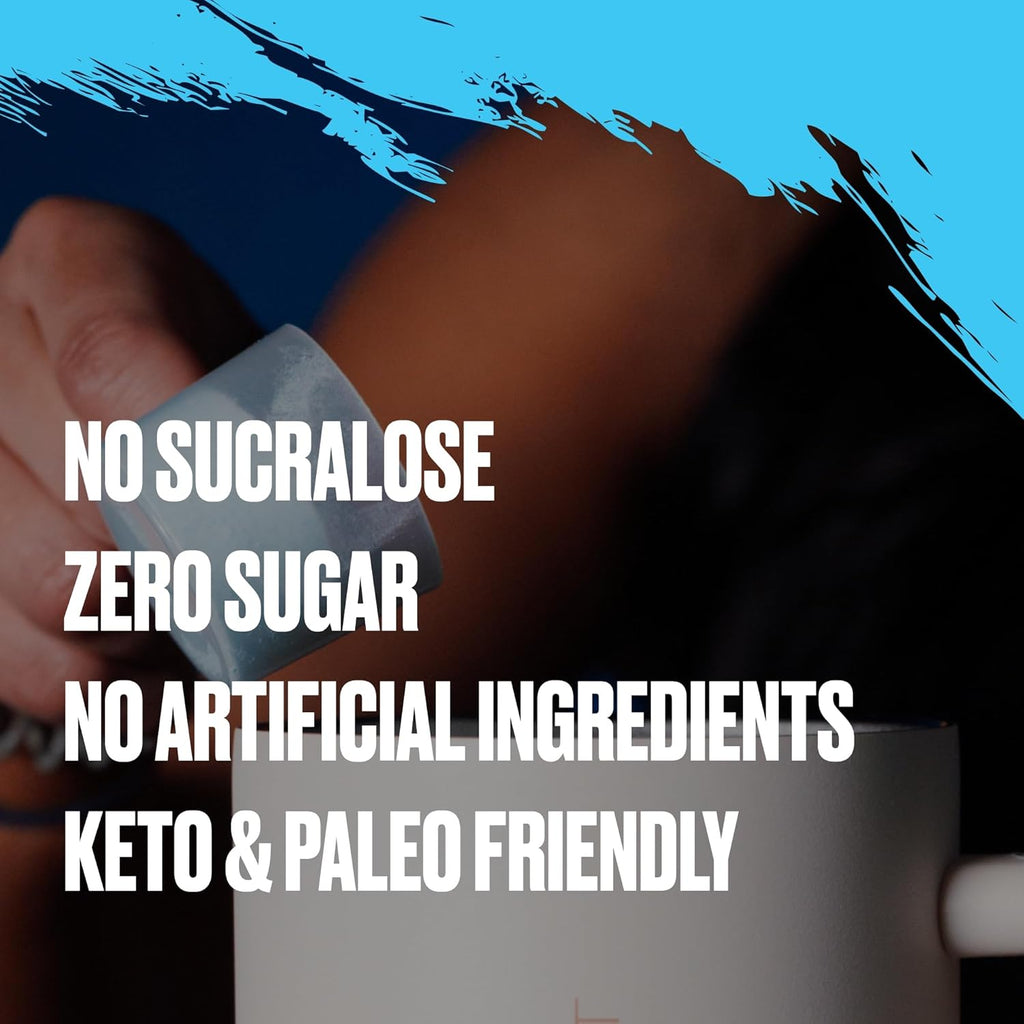 BULLFIT Pre Workout Powder, Support for Men & Women, L Citrulline, Creatine, Beta Alanine & Electrolytes, Powdered Drink Mix with No Sucralose & Zero Sugar, 20 Srvgs (20 SRV, Blue Raspberry)