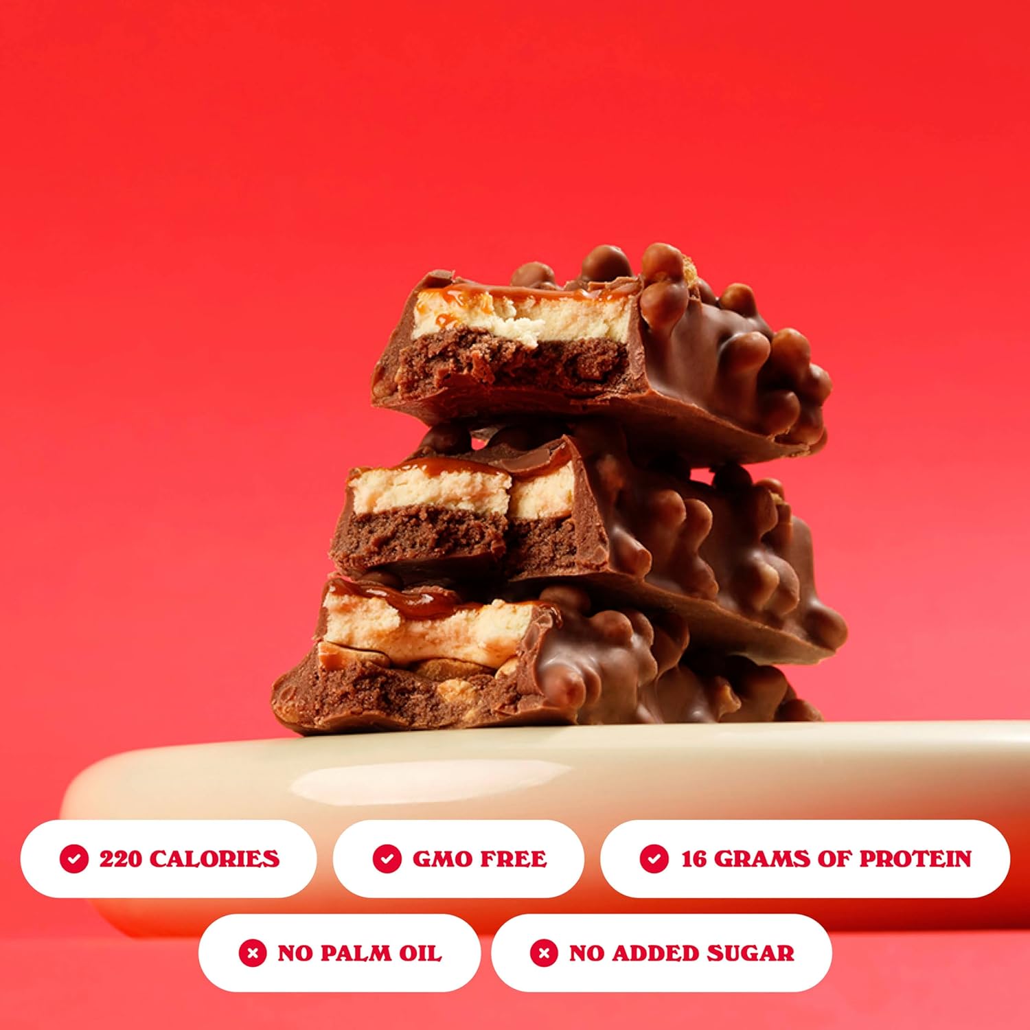 Barebells Soft Protein Bars Marshmallow Peanut Road - 12 Count, 1.9oz Bars - Nutritional Snacks with 16g of High Protein - Fluffy Chocolate Treat with 2g of Total Sugars - Breakfast Bars