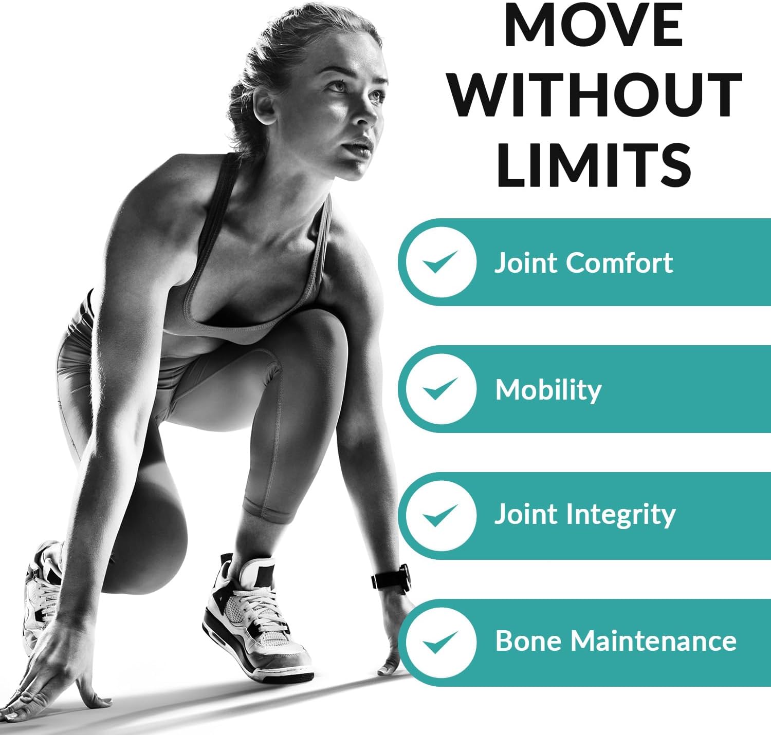 Granite Joint Care: Premium UC-II Collagen, Turmeric Curcumin C3, AKBA Boswellia + More - All-in-One Support for Joint Mobility, Comfort & Strength (60ct)