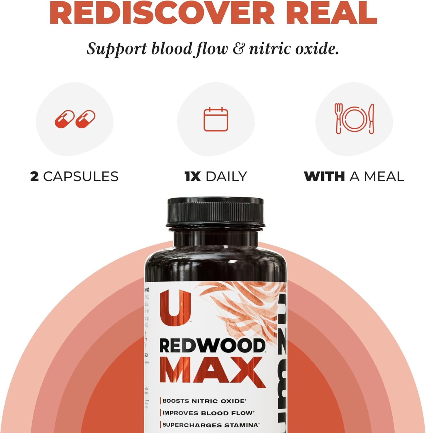 UMZU Redwood Max Nitric Oxide Booster, 1-Month Supply – Advanced Nitric Oxide Supplement with Fitnox Blend, Pine Bark, Resveratrol & Tart Cherry – Promotes Healthy Circulation, Energy and Recovery