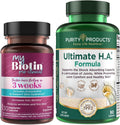 Purity Products Bundle - MyBiotin ProClinical + Ultimate H.A MyBiotin ProClinical (Biotin, MB40X Matrix, Astaxanthin) - Ultimate H.A. (BioCell Collagen, Quercetin, Hyaluronic Acid +More)