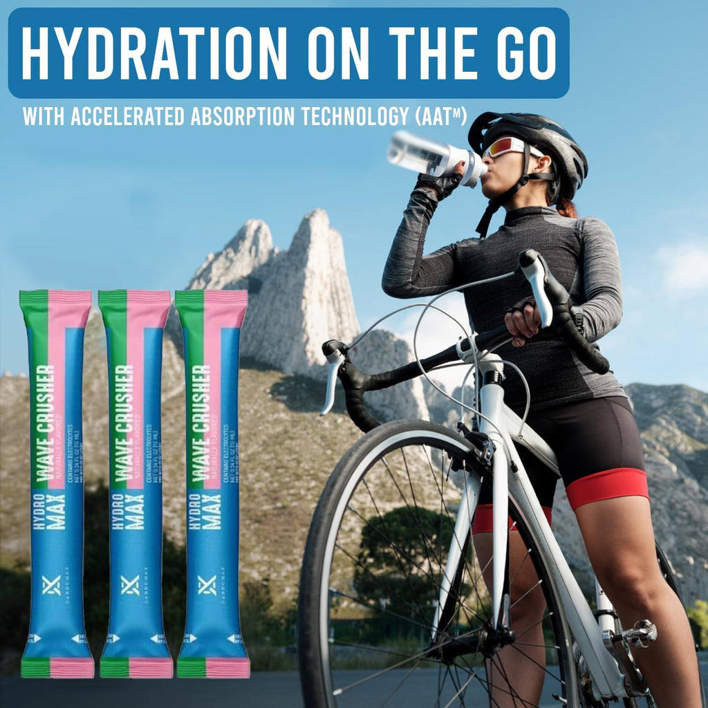 CardoMax Hydromax Electrolyte Drink Mix –Wavecrusher Flavor 15 Liquid Packets with Potassium & Magnesium – Zero Sugar, Keto & Vegan Electrolytes for Rapid Hydration & Recovery Supplement