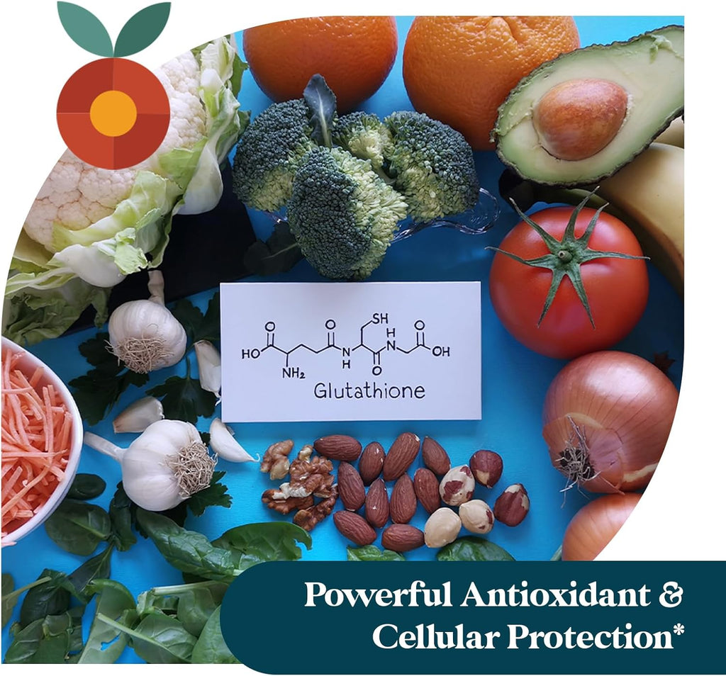 Pattern Wellness Glutathione Supplement - Active Reduced Glutathione Formula with Added Vitamin C - Cell, Antioxidant, + Immune Health Support - 30 Vegan Capsules
