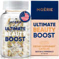 Moerie Ultimate Hair Boost Supplement for Women & Men - Hair, Skin, Nails Vitamins with Biotin & Minerals for Hair Health - Thicker Hair - 60 Capsules