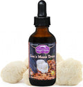 Dragon Herbs Lion's Mane Drops • Mushroom Supplement • Supports The Brain & Nervous System • Adaptogen for Mood Health • Triple Extraction, Fast Acting, Super Potency • Vegan, 2 fl oz 60ml • Tincture