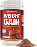 Naturade Weight Gain Nutrition Drink Mix for Healthy Weight Support, Balanced Calories with Protein, Vitamins & Minerals, Chocolate - 40.6 oz