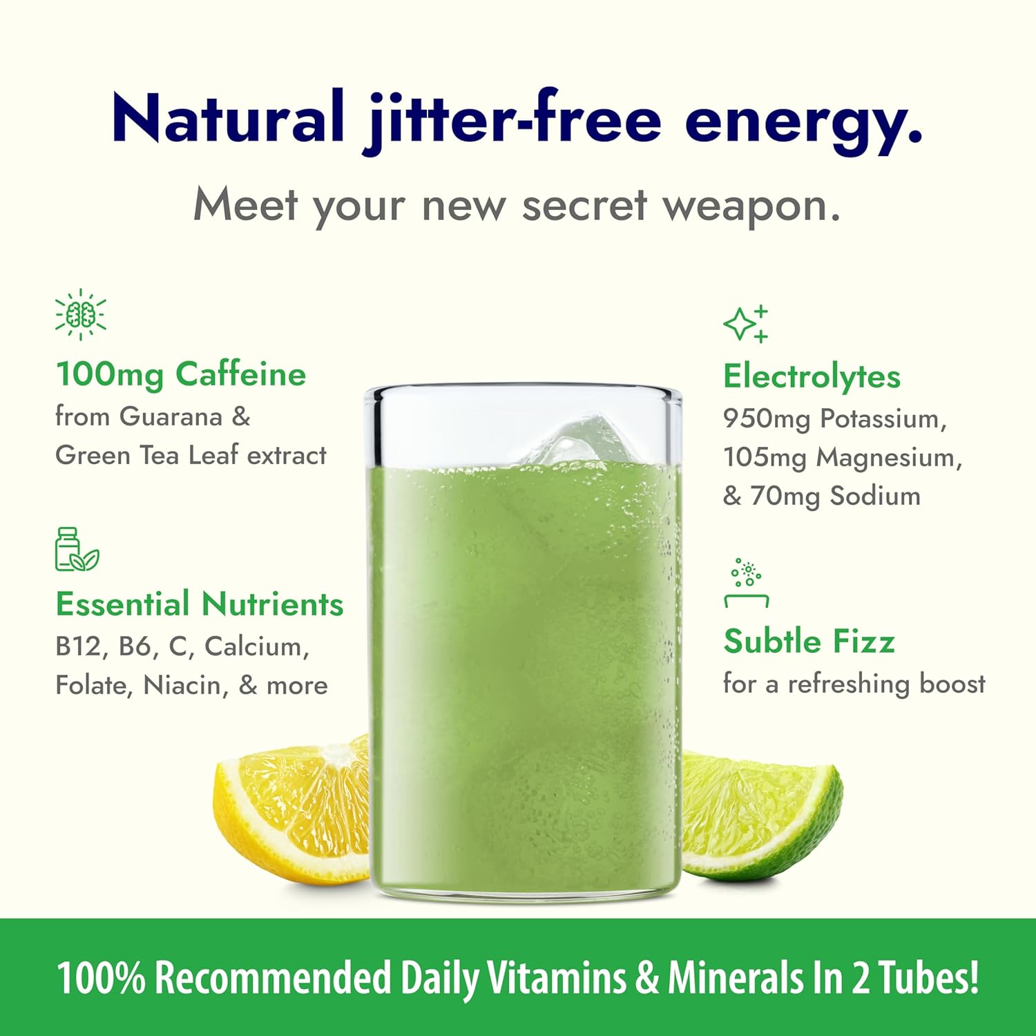 Zipfizz Daily Energy Drink Powder, Limon, 20 Pack | 3-in-1 Sustained Energy, Rapid Hydration, and Essential Vitamins | Sugar-Free | Electrolyte Powder | Contains Vitamin B-12 & Antioxidants