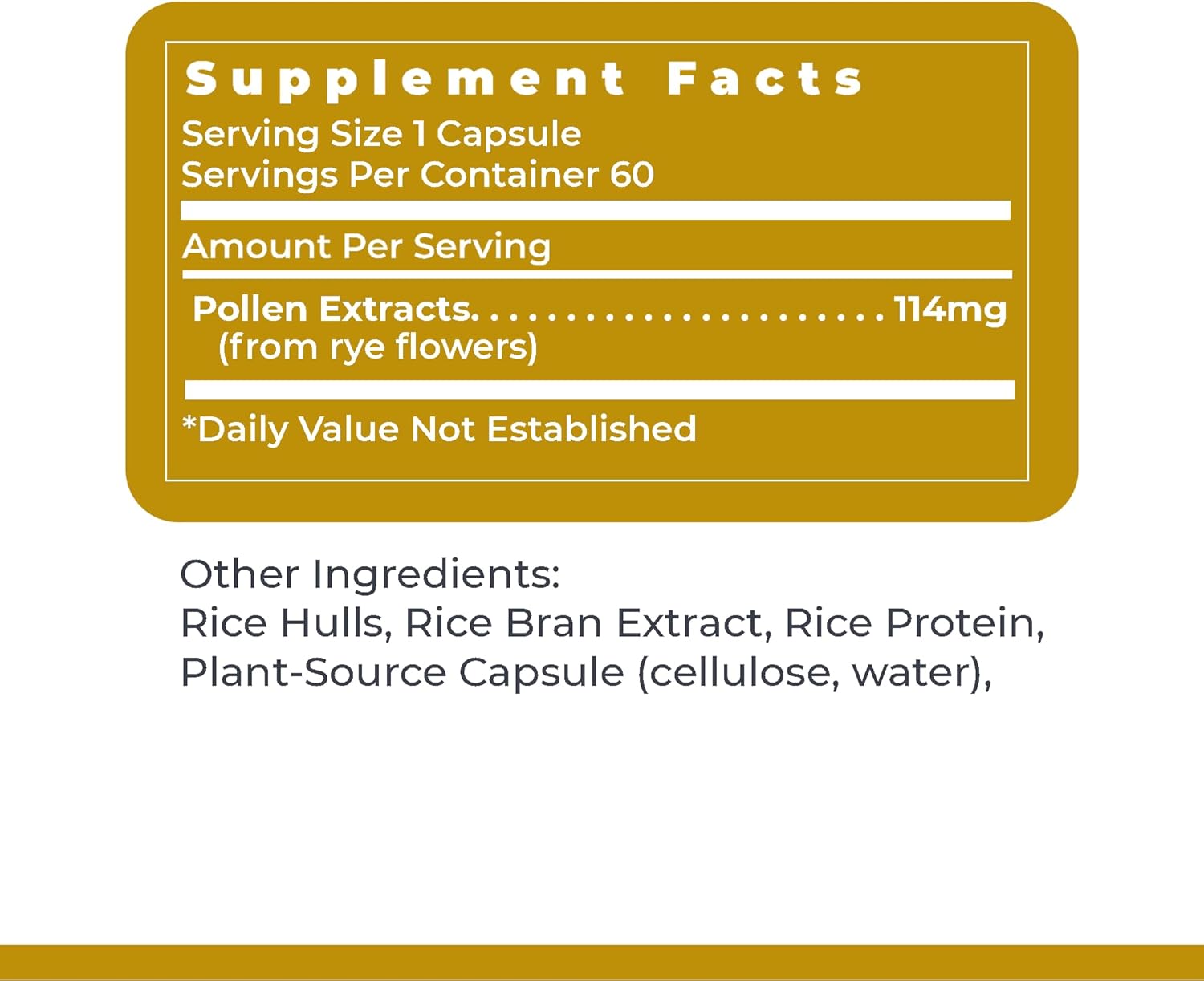 Premier Research Labs UltraPollen - Bee Pollen Supplement, Rye Pollen Extract, Prostate Health, Bee Pollen Extract from Rye Flower with Amino Acids, Supplement for Men & Women- 45 Vegetarian Capsules