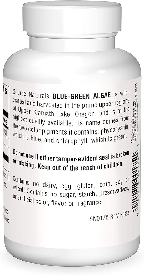 Source Naturals Blue-Green Algae, from Klamath Lake - 4oz Powder