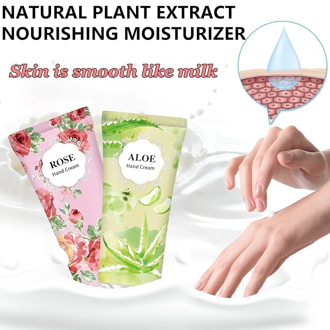 74 Pack Hand Cream Gift Set For Women and Girls,Valentines Day Gifts for Her,Him,Teacher Appreciation Gifts,Nurses Gifts,Natural Plant Hand Lotion For Dry Hands,Scented Mini Hand Lotion Travel Size