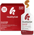 HealthyCell Glucose Support Supplement to Support Balanced Blood Sugar - Berberine, Cinnamon & Chromium for Healthy Insulin Function & Proper Glucose Metabolism - 30 Gel Packs, Apple Cinnamon Flavored