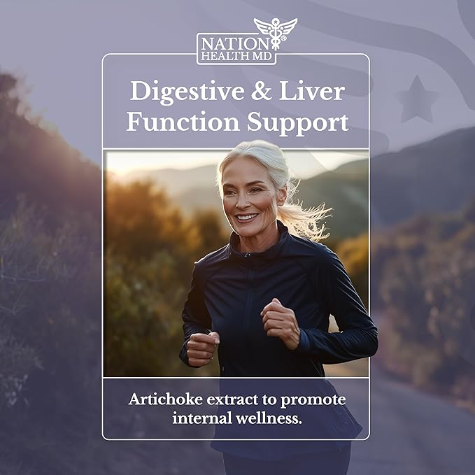 Artichoke 500 mg - Natural Artichoke Leaf Extract for Liver Health Supplement - Digestive Support for Women & Men - Vegan, Dairy & Gluten Free, Non-GMO - 30 Capsules