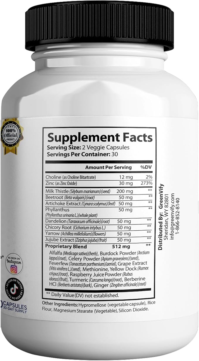Livcare Max Liver Support Supplement, Extra Strength, 60 Veggie Capsules, 30 Day Supply with Milk Thistle, Beetroot, Artichoke (2)