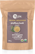 Yupik Organic Psyllium Husk Powder 8.8 Oz, 95% Purity, USDA Certified, Non-GMO, Vegan, Gluten-Free, Unflavored, Plant-Based, Coarse Milled Husk, Source of Fiber for Baking & Digestive Health