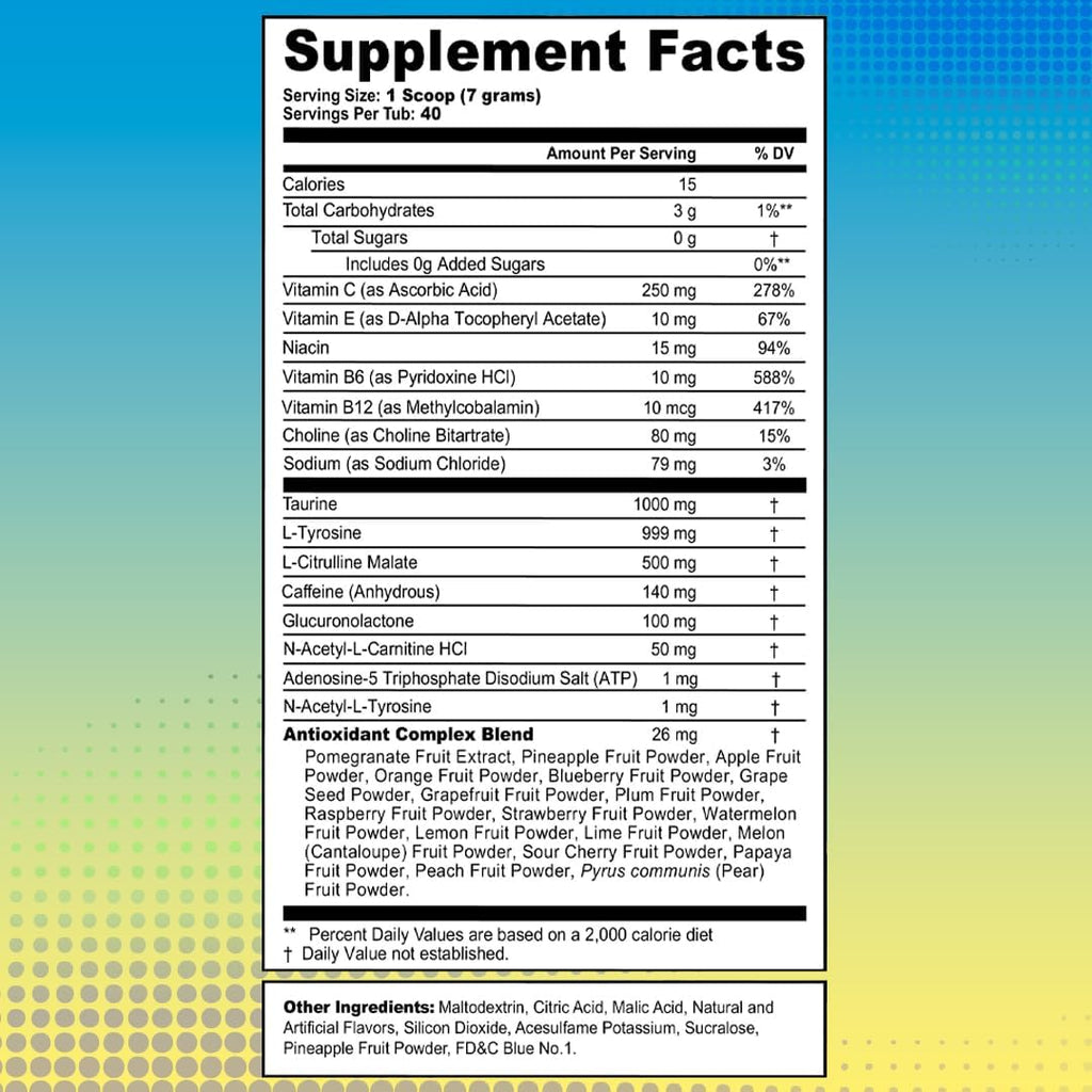 G fuel aDrive Energy Drink Powder, Pre Workout Caffeine Mix for Gaming, Sugar Free Focus Amino, Vitamin + Antioxidants, 9.9oz (Blueberry & Lemonade, 40 Servings)