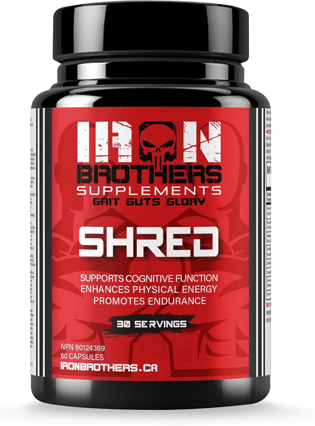 Iron Brothers Thermogenic Fat Burner – Metabolism & Appetite Support – Grains of Paradise, Green Tea & Infinergy Caffeine – Energy & Weight Loss – 60 Veggie Capsules