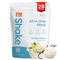 310 Nutrition All-In-One Meal Replacement Shake Powder - Plant-Based Protein Smoothie Blend w/High Fiber, Probiotics & Adaptogens - Low Carb, Vegan, Keto & Paleo Friendly - Vanilla Creme - 28 Srv