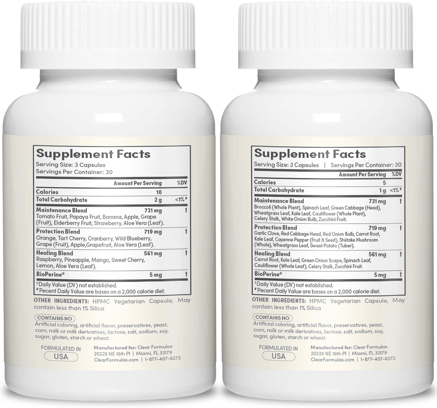 Daily Fruit and Veggies Supplement for Adults - Super Fruits and Vegetables Supplement with 37 Different Super Foods for Overall Health Wellness and Immune Support - Non-GMO and Vegan (30 Servings)