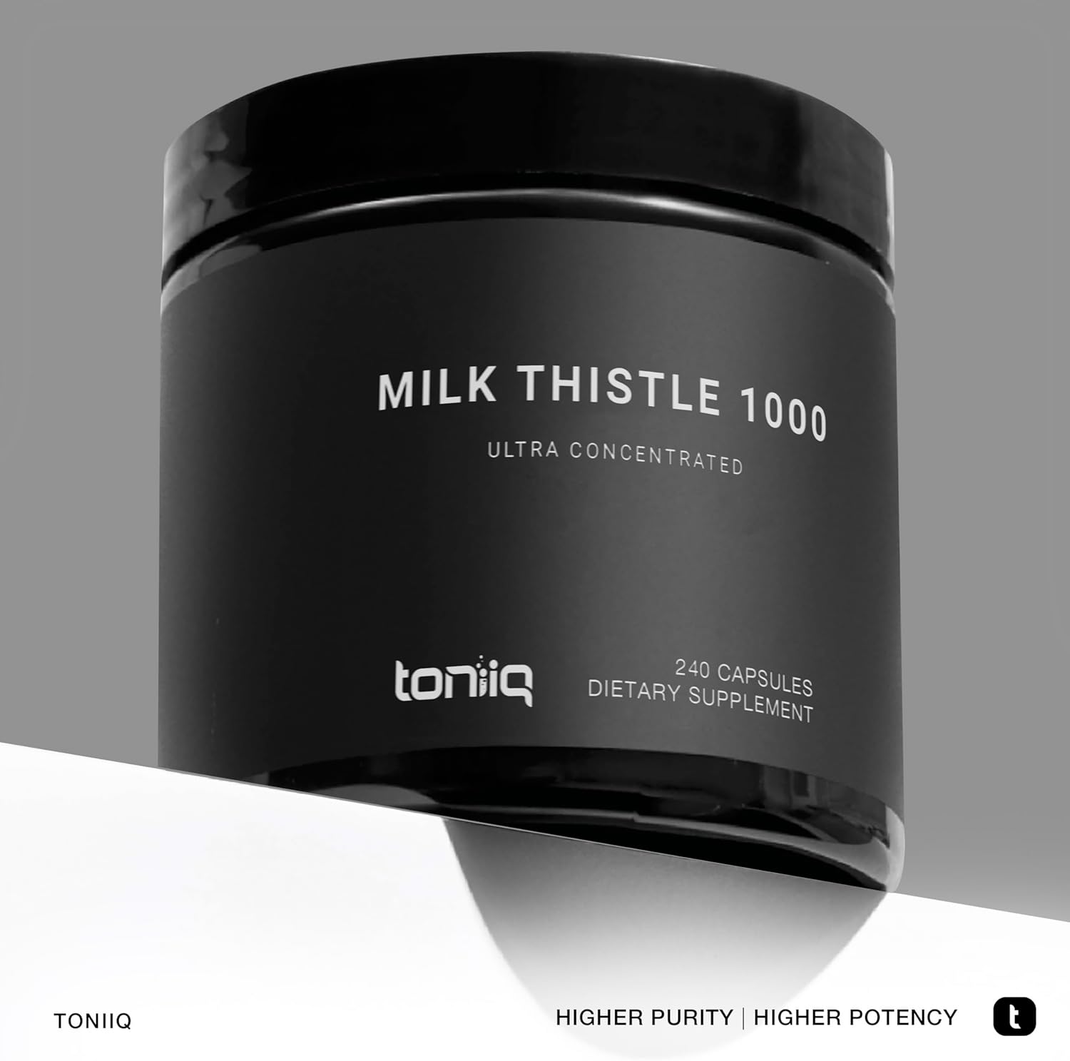 Milk Thistle - Ultra High Potency 50:1 Extract with 80% Silymarin - Highly Concentrated - Third-Party Lab Tested - 240 Capsules