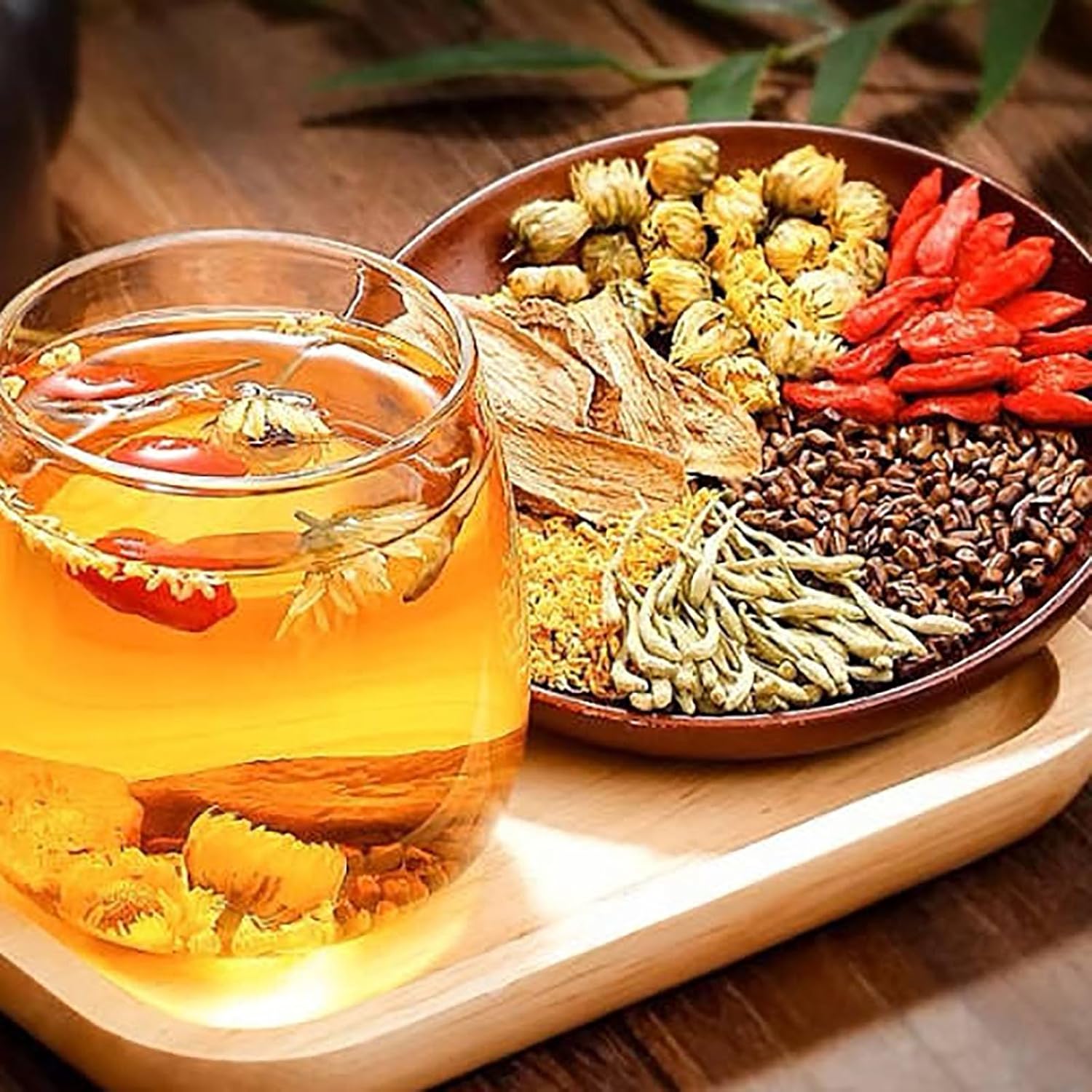 Liver Detox Herbal Tea, Liver Detox Tea Organic, Dandelion Chrysanthemum Cassia Seed Goji Berry Tea, Milk Thistle, Chinese Kidney & Liver Health Tea Bags - 8 Ingredients Natural Blend Formula (2)