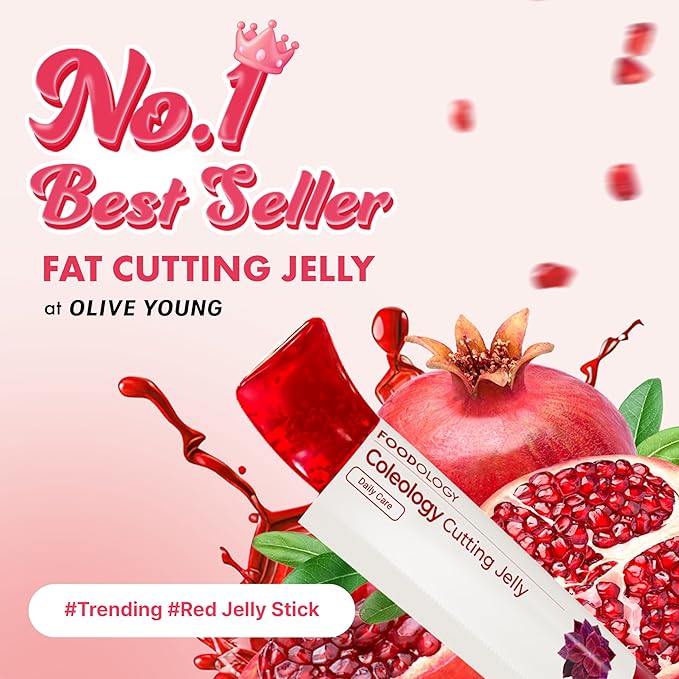 FOODOLOGY Coleology Cutting Stick Jelly – Supports Appetite Suppressant, Boost Metabolism & Control Cravings, Garcinia Cambogia HCA, Pomegranate Flavor Korean Supplement – 2 Packs of 10