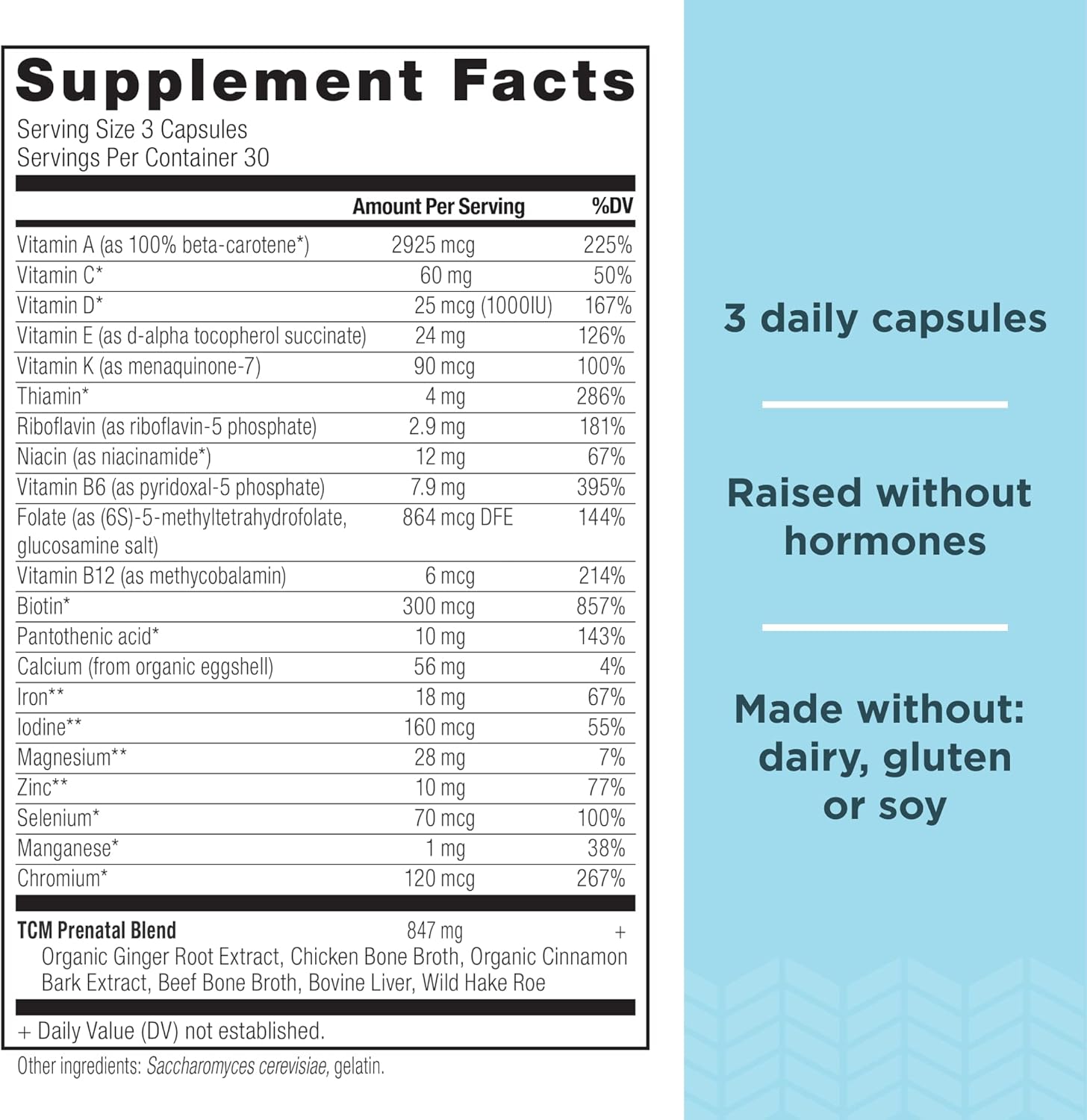 Ancient Nutrition Prenatal Vitamins, Multivitamin for Women with Vitamin C, B12, Magnesium and Folate, Supports Pregnancy and Fertility Health, 90 Ct