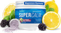 Nello Supercalm Powdered Drink Mix Tub, Cortisol Reducer* and Sleep Aid Supplement, L Theanine, Ksm-66 Ashwagandha, Magnesium Glycinate, Vitamin D 3, No Sugar, Non GMO, 30 Ct, BlackBerry Basil