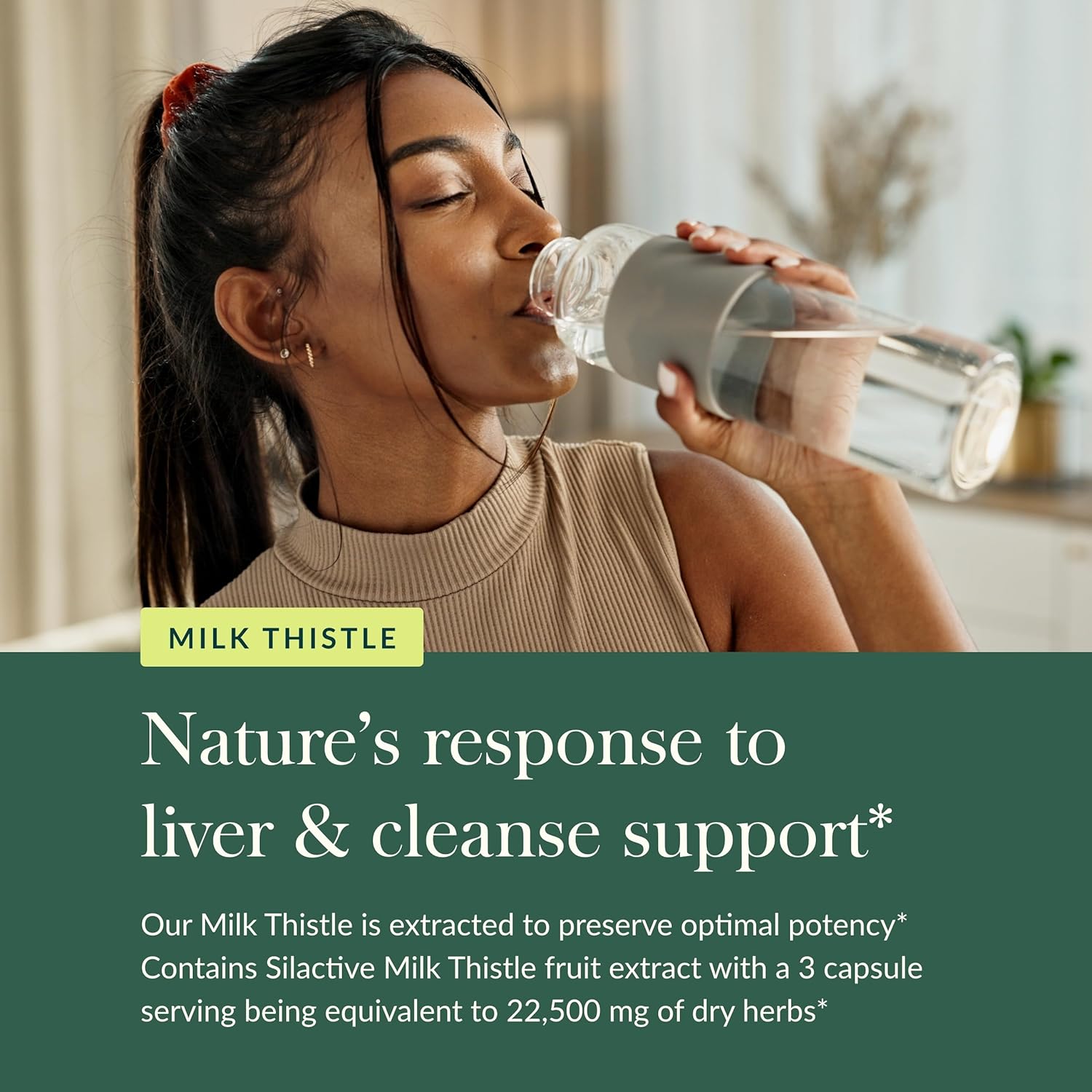 Gaia Herbs Milk Thistle - Liver Supplement & Cleanse Support for Helping to Maintain Healthy Liver Function* - 60 Vegan Capsules (20-Day Supply)