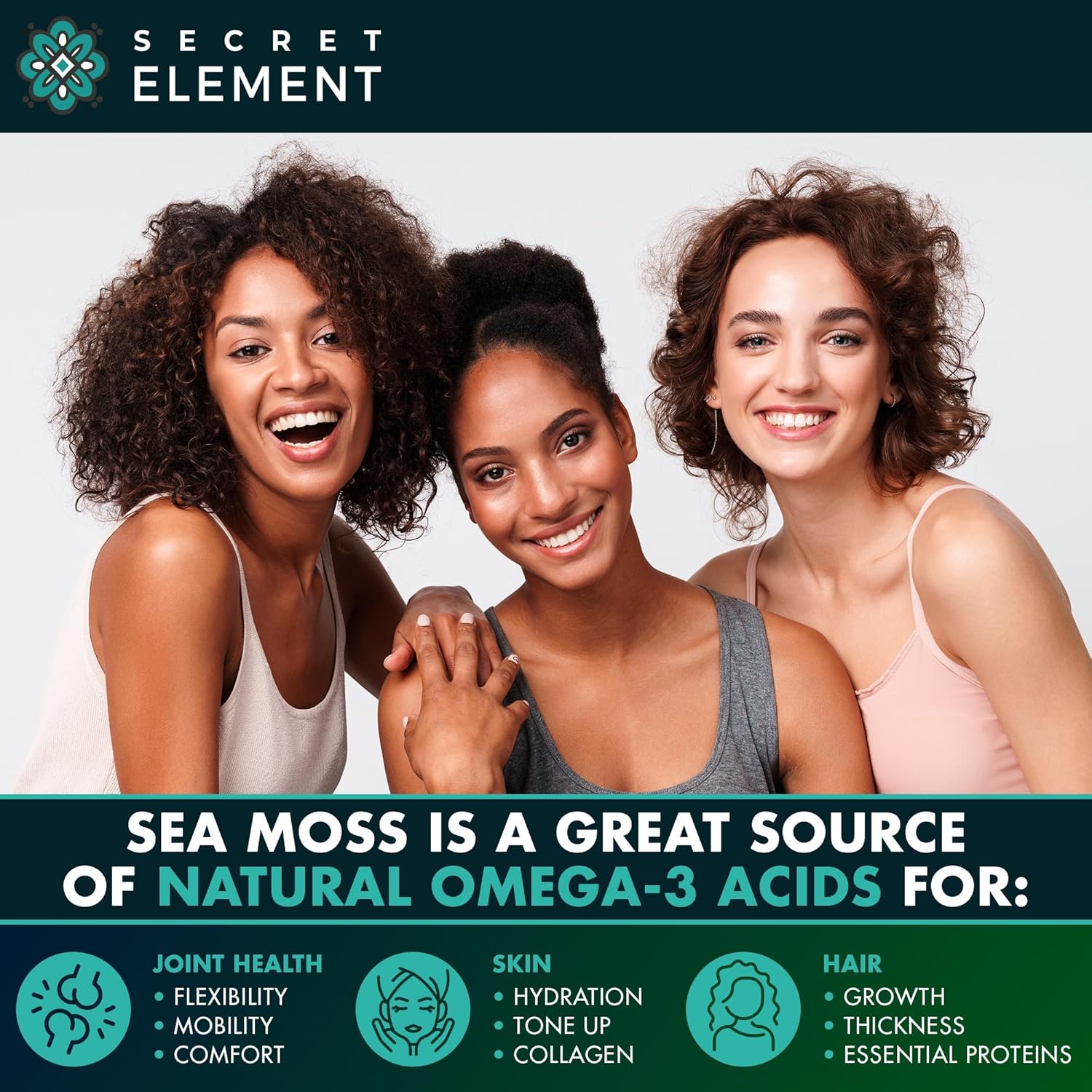 Sea Moss Capsules - Irish Sea Moss Advanced with Burdock Root, Bladderwrack & Muira Puama for Immunity, Gut, & Energy - Superfood Sea Moss Supplements w/Raw Sea Moss Powder (2 Pack)