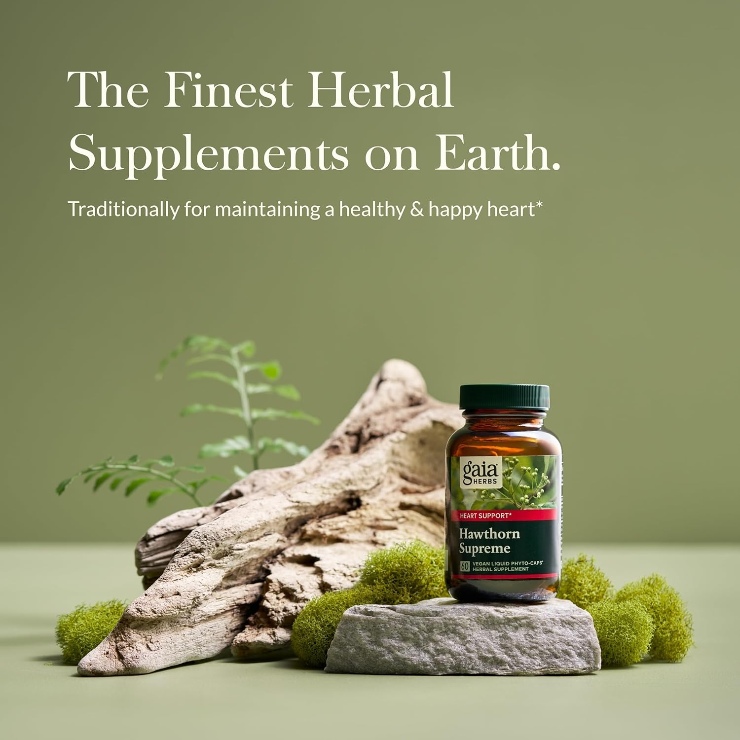 Gaia Herbs Hawthorn Supreme - Hawthorn Berry Supplement - with Herbs Traditionally Used to Support Heart Health* - 60 Vegan Liquid Phyto-Capsules (30-Day Supply)