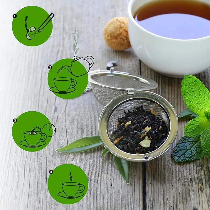Gourmanity Morning Loose Tea Sampler Gift Set, 3 Flavors to Start your Day the Right Way with Herbal Blend Tea to Balance and Soothe all the Senses, Product of Austria, 1.02oz