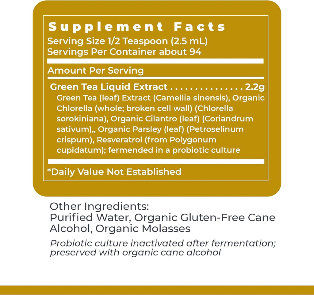 Premier Research Labs Green Tea-ND - Liquid Green Tea Extract with Fermented Supplement Formula - Probiotic Herbal Digestive Supplement with Vegan Formula* - 8 fl oz