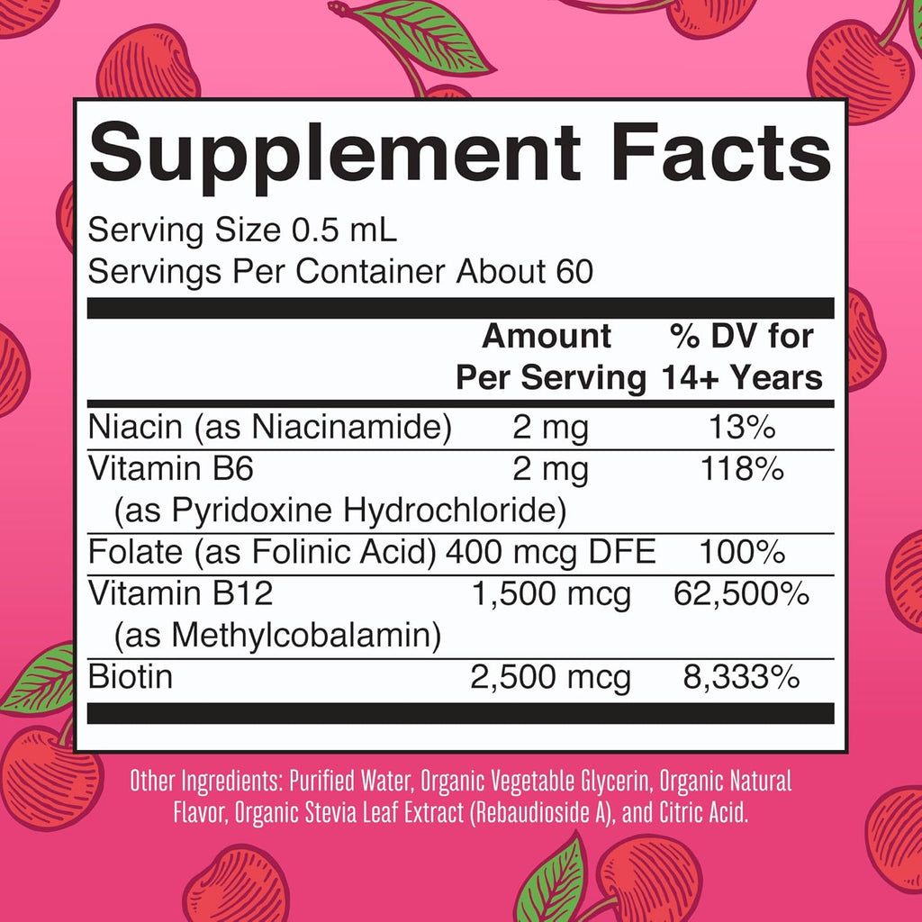 MaryRuth Organics Vitamin B Complex | B Vitamins Complex | Biotin | Vitamin B12 | Niacin | Folate | Metabolic Support Supplement | Vegan | USDA Organic | Non-GMO | Gluten Free | 2 Month Supply