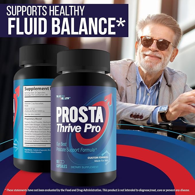 Prosta Thrive Pro - Our Best Natural Prostate Supplement - Herbal Enlarged Prostate Treatment - Male Prostate Supplements - Natural Prostate Supplement - Mens Prostate Health Vitamins - Prostate Care
