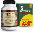 AppaNail MAX Hair Skin & Nail Supplement, 60 Capsules, with Biotin 5000mcg, Vitamins, Minerals & Herbal Complex (5)