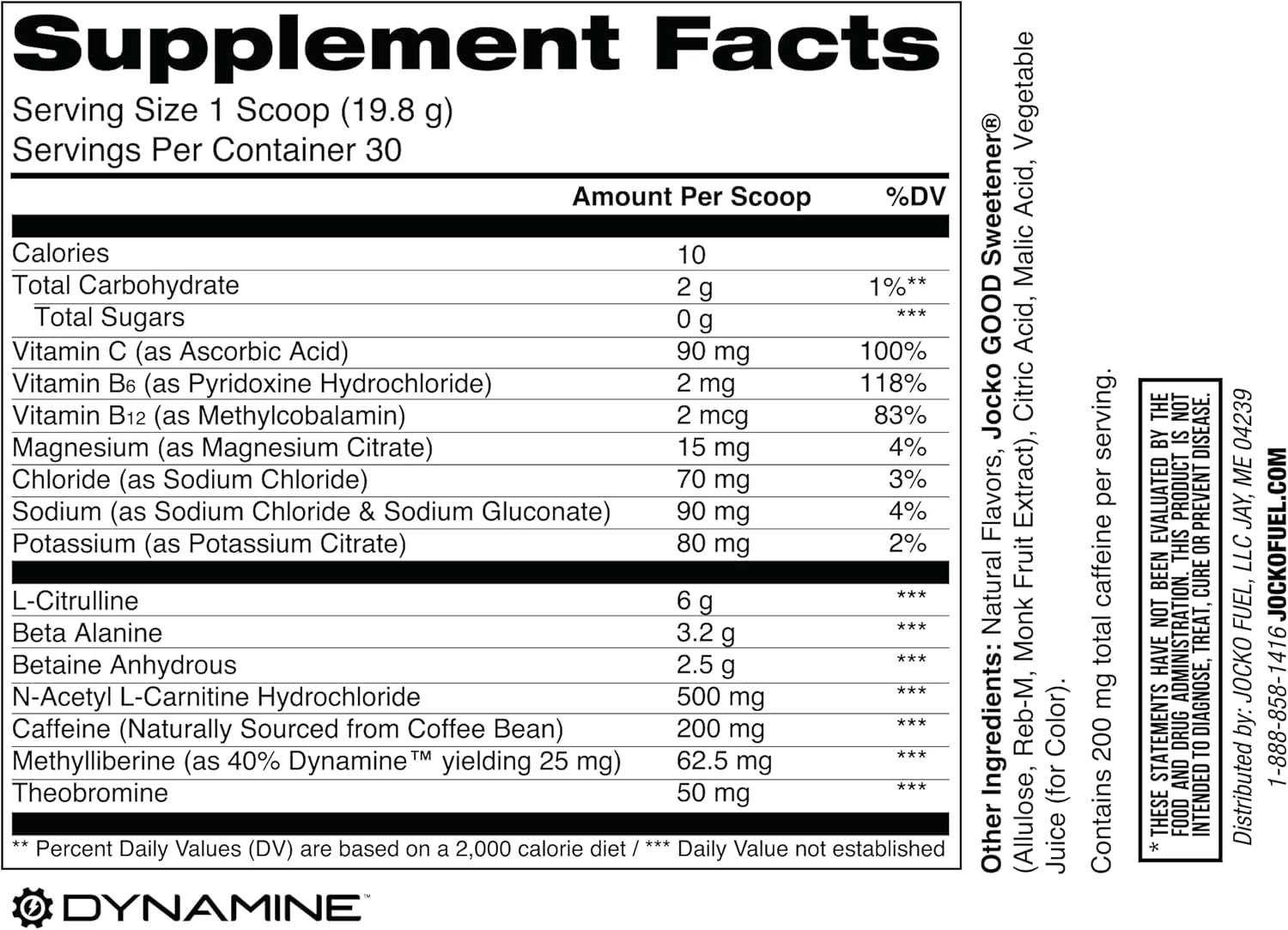 Jocko Fuel Pre Workout for Men & Women - High Stim Low Sugar Blend with Beta Alanine + L-Citrulline, Support Muscle Pump, Energy, & Recovery, 200mg of Caffeine Fruit Punch, 30 Servings 1.31lbs (594 G)